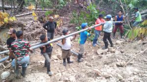 DPUPRP Rampungkan Perbaikan Saluran Air Bersih di Salua