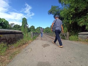 Bidang Pertanahan DPUPRP Survey Lahan Pembangunan Jembatan Cabang 3 Bolano Lambunu