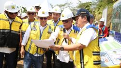 Menteri Basuki Tinjau Pembangunan Bendungan Cibeet Untuk Pengendalian Banjir di Hilir Sungai Citarum
